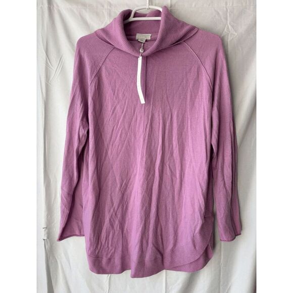 Caslon Cowl Neck Sweater in Light Purple Size Medium - Picture 1 of 2